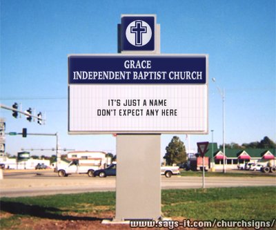 Feel free to substitute other church names in there. One in Seattle comes to mind...